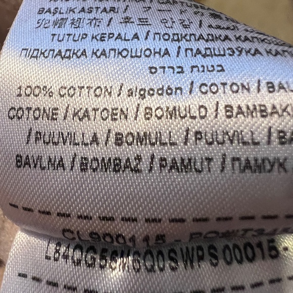 Vintage Guess Hoodie Size Large Tan Pullover Drawstring Logo 100% Cotton - Picture 6 of 6